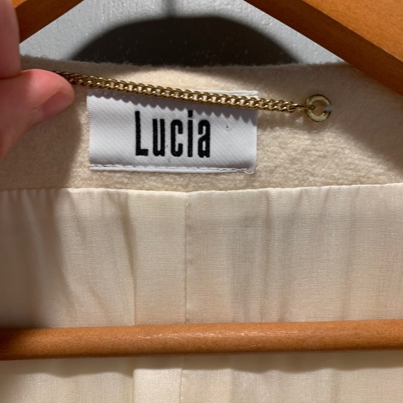 Vintage Lucia 100% New Wool Trench Coat - size 42 - Picture 2 of 6